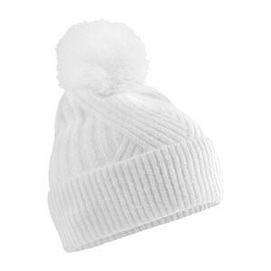Beechfield Womens/Ladies Snow Luxe Beanie / White